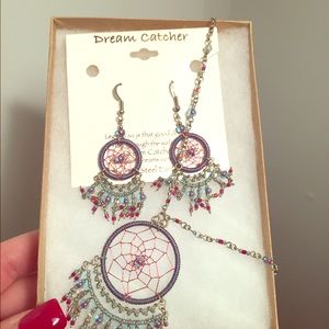 NWT Dream catcher necklace and earring set