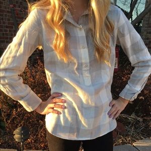 Grey and White flannel!