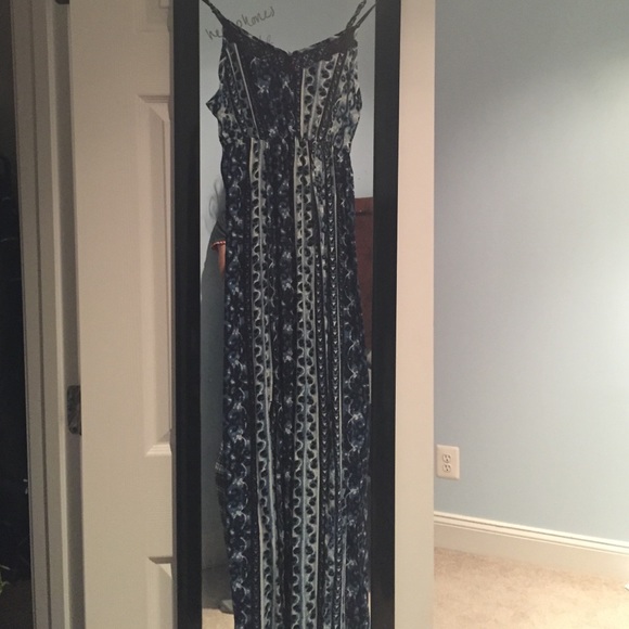Double slit Maxi dress