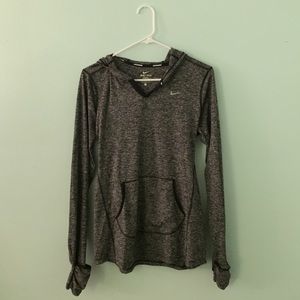 Nike dri-fit hooded long sleeve