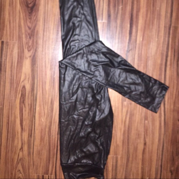 Leather legging pants