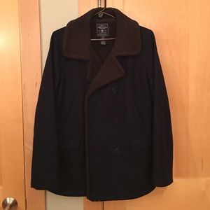 Navy American Eagle Pea Coat