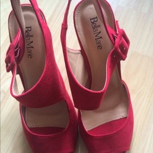 Red high heels size 10