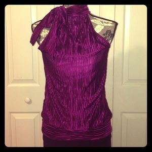 Purple crinkle top