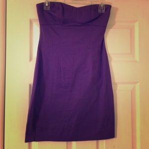 Purple Strapless Dress Forever 21