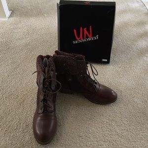 Brown Unsensored Booties