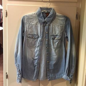 Chambray button down shirt