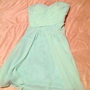 Mint custom sweetheart dress