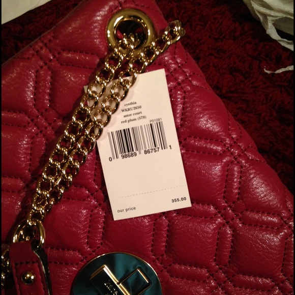 BNWT Authentic Kate Spade Plum colored handbag. - Picture 4 of 4
