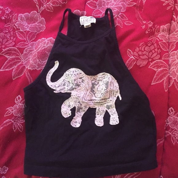 LA HEARTS elephant crop top❤️