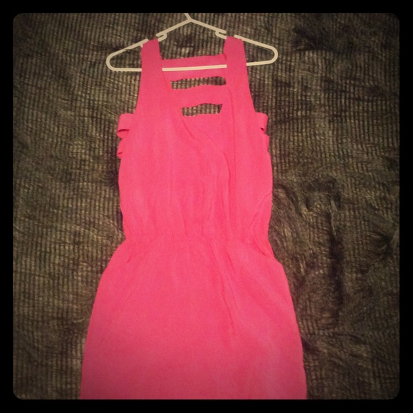 Mini dress with cut-outs