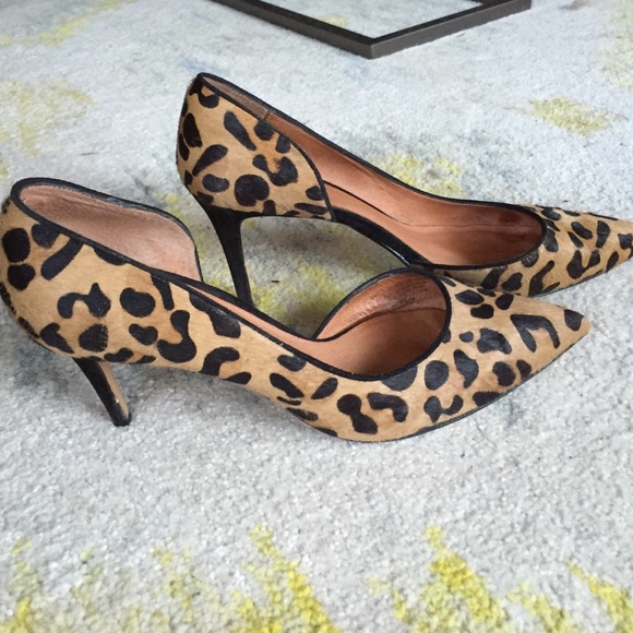 Halogen Leopard D'Orsay Heels