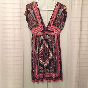 Short paisley dress