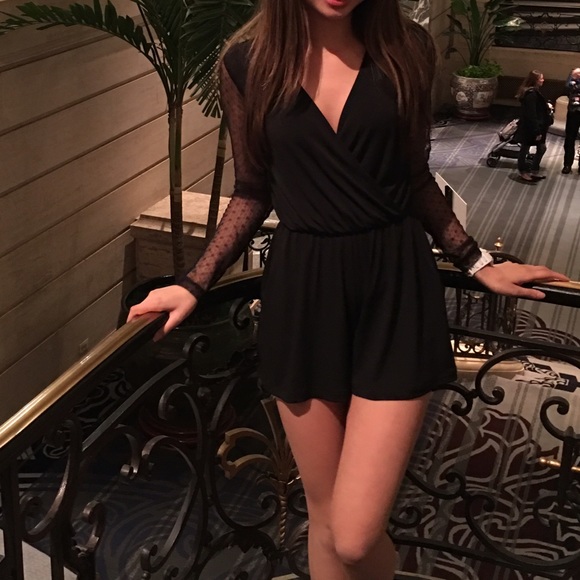 BCBG max azria black romper