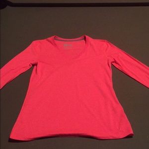 Coral Nike dry fit long sleeve t-shirt
