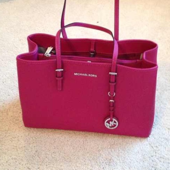 michael kors purse deep pink