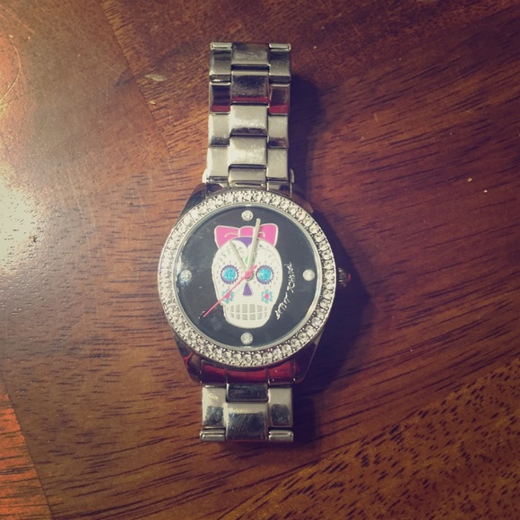 Betsy Johnson skull watch