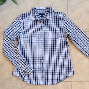 Tommy Hilfiger Checkered Button-Down Top