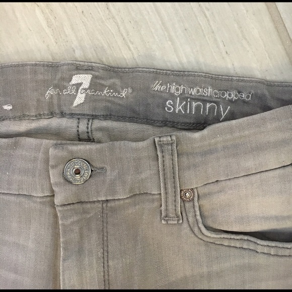 7 for all mankind high waisted skinny jeans