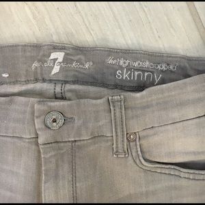 7 for all mankind high waisted skinny jeans