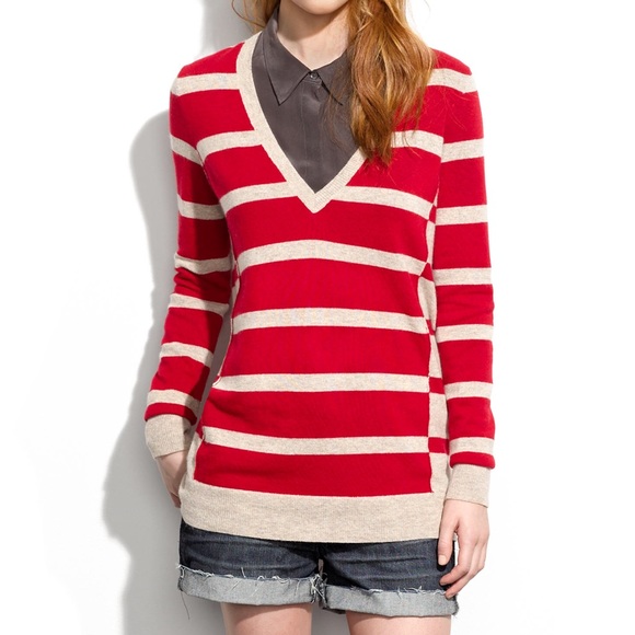 Madewell Sweaters - Madewell Striped Ex-Boyfriend Sweater