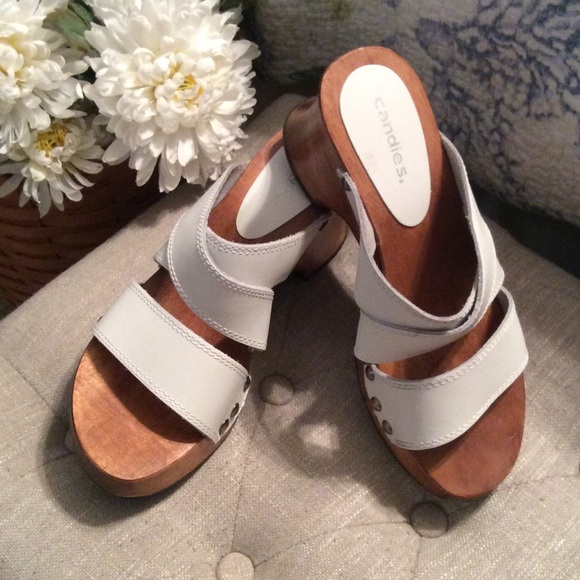 Candie's Shoes - Candies White Clogs