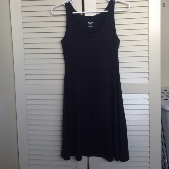 Navy textured dress