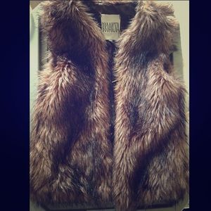 Faux fur vest
