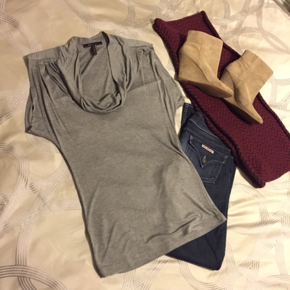 BCBG MaxAzria cowl neck sleeveless top