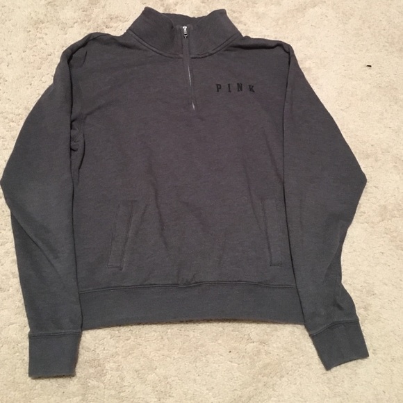 Pink quarter zip