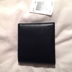 Black coach men's leather wallet! Brand new!