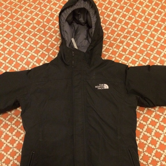 North Face girls black coat