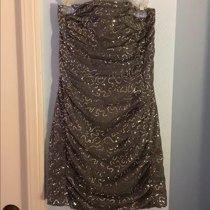 Jessica McClintock Gray Sequin Dress