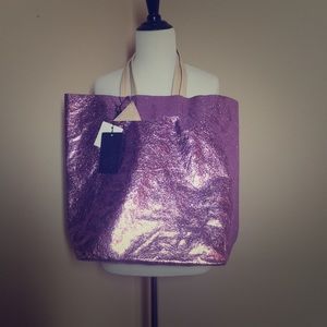 Final Price NWT Sorial Vegan Purple Holiday Tote