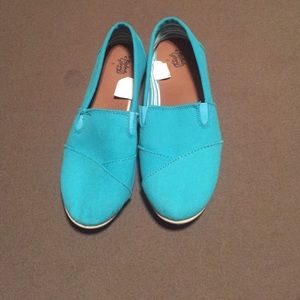 Blue shoes