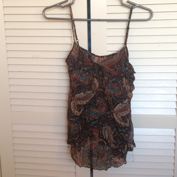 Paisley patterened tank