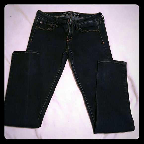 Dark Wash AE Skinny Stretch Jeans