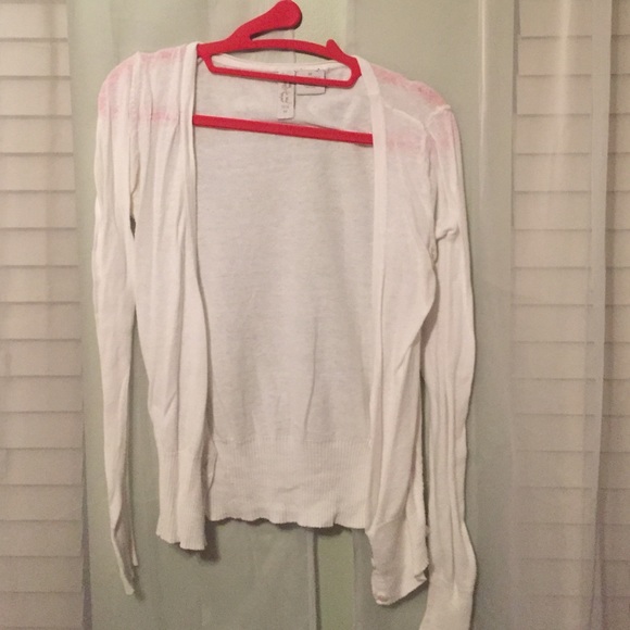 White cardigan
