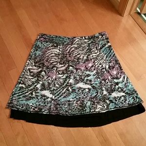 NWOT! Reversible Animal Print Skirt