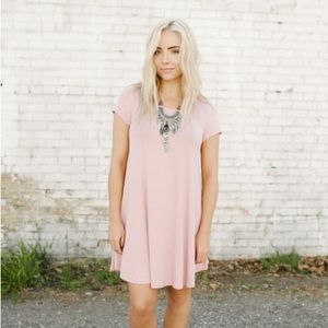 Pink Shirt Dress