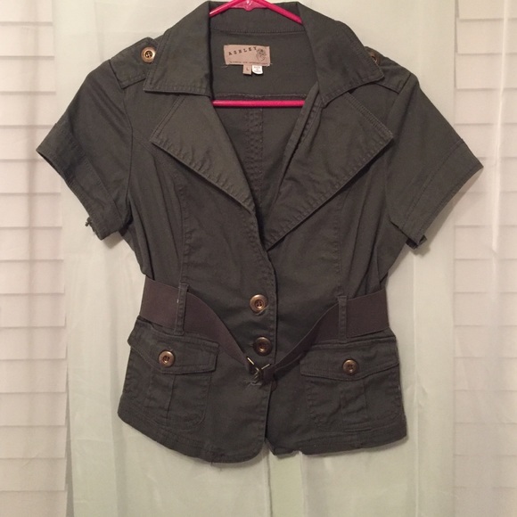 Army green outerwear
