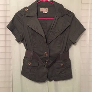 Army green outerwear