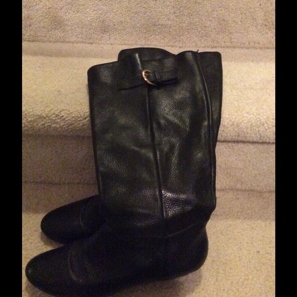 Steve Madden Black Riding Boots 9. Barely worn.
