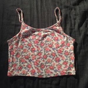 Floral Cropped Tank