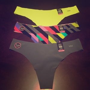 VSX sport no show sport thong bundle of 3