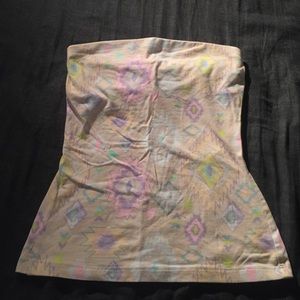 Aztec Printed Bohemian Strapless Top