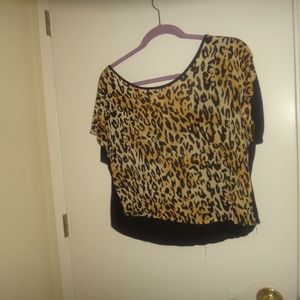 Charlotte Russe Animal Print Top