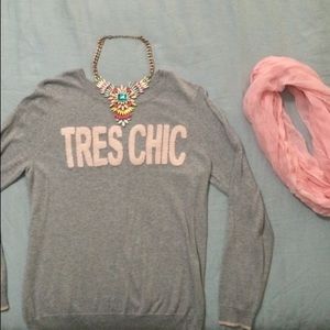 Grey and Pink sweater