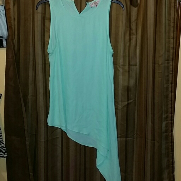 Lime green sleeveless shirt