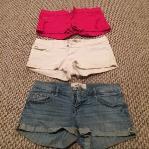 3 Hollister shorts